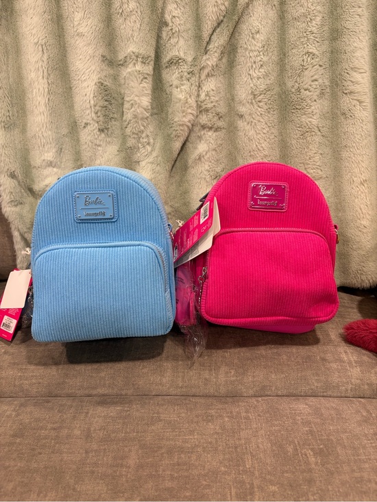 Loungefly Handbags - Loungefly Barbie Mini Backpacks - Light Blue & Hot Pink